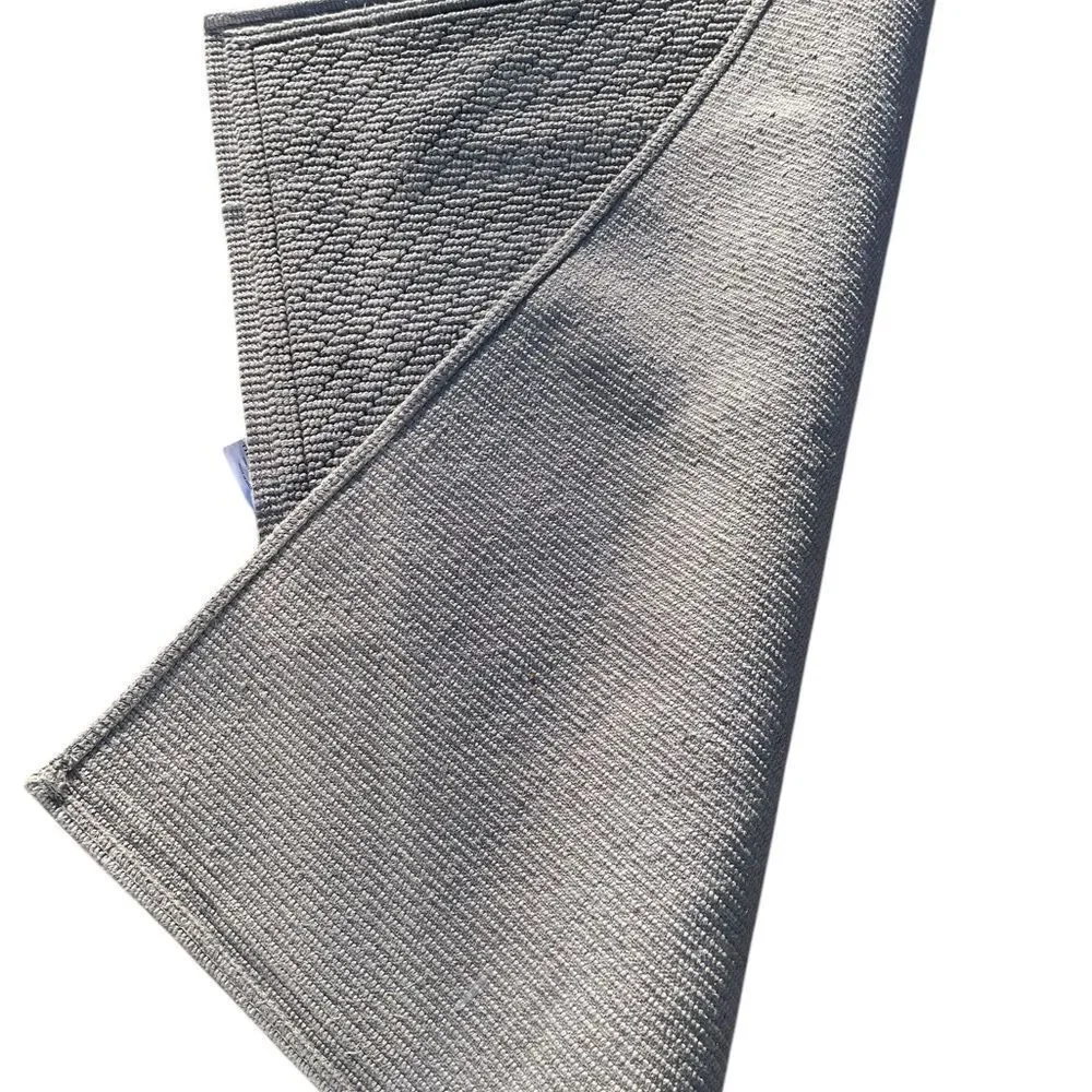 Textured Gray Rug